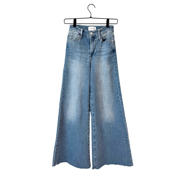 Frame Le Palazzo High-Rise Crop Wide Leg Jeans 25 Galeston - Picture 3 of 14